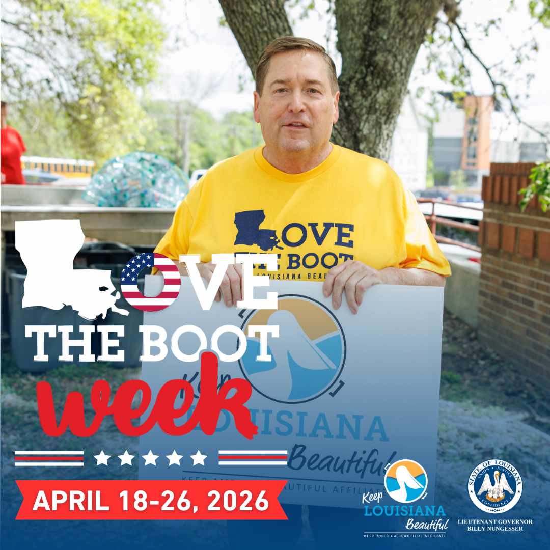 Love The Boot Week Logo with Lt. Gov Billy Nungesser