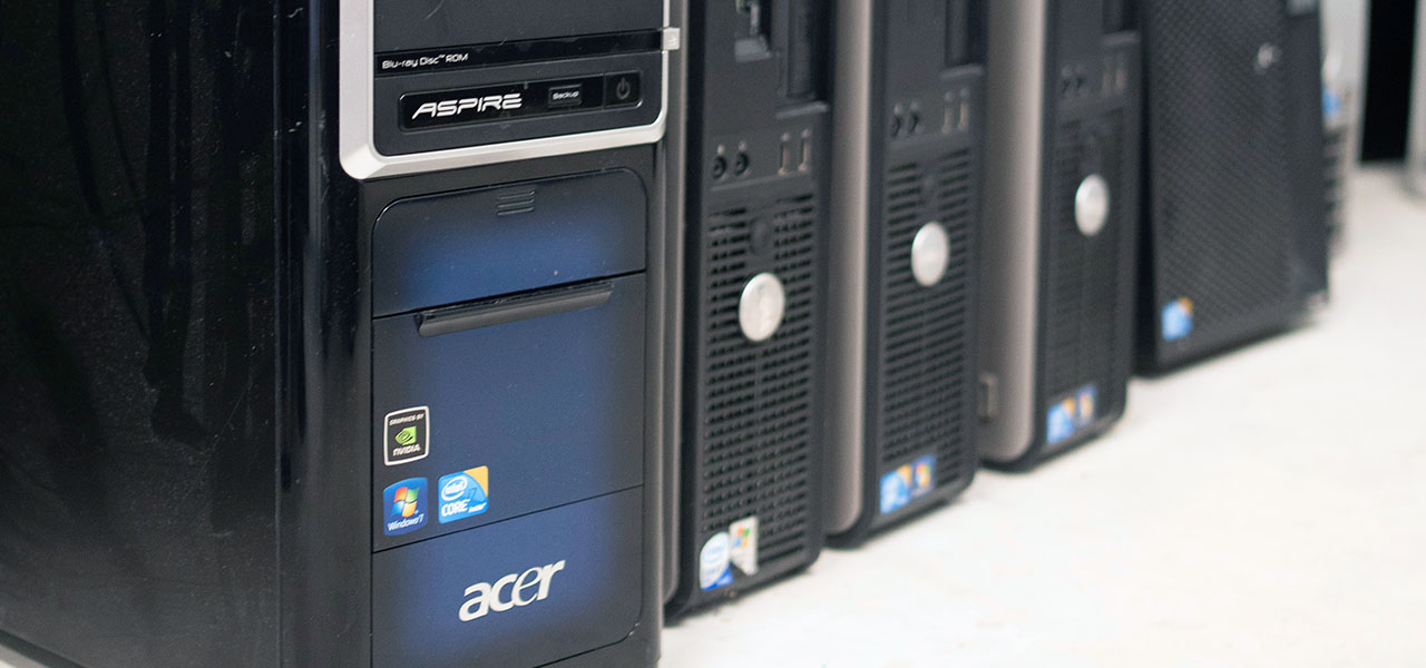 PCs sorted for refurbishment
